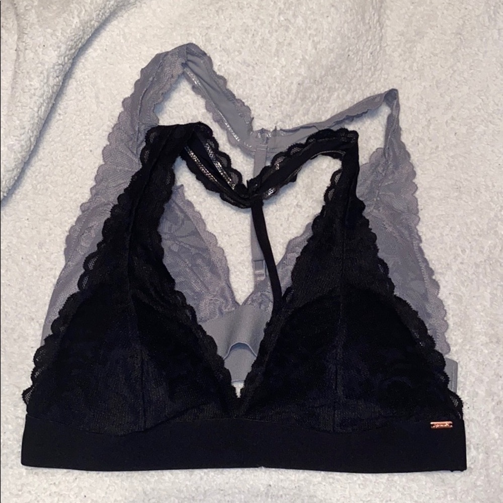 VS Pink lacy bralettes
